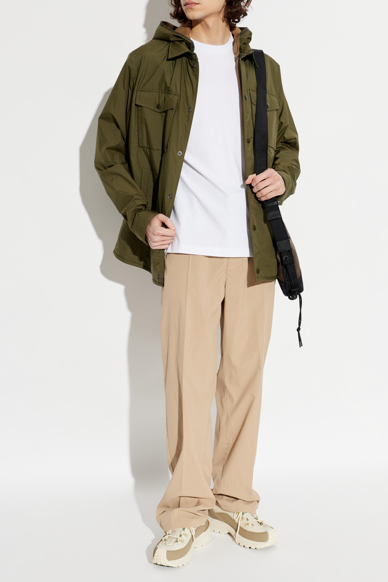 Moncler Pants with logo patch | Men's | Vitkac